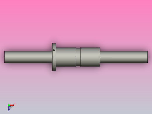 DKFZD5012-6滚珠丝杆3D模型俯视缩略图