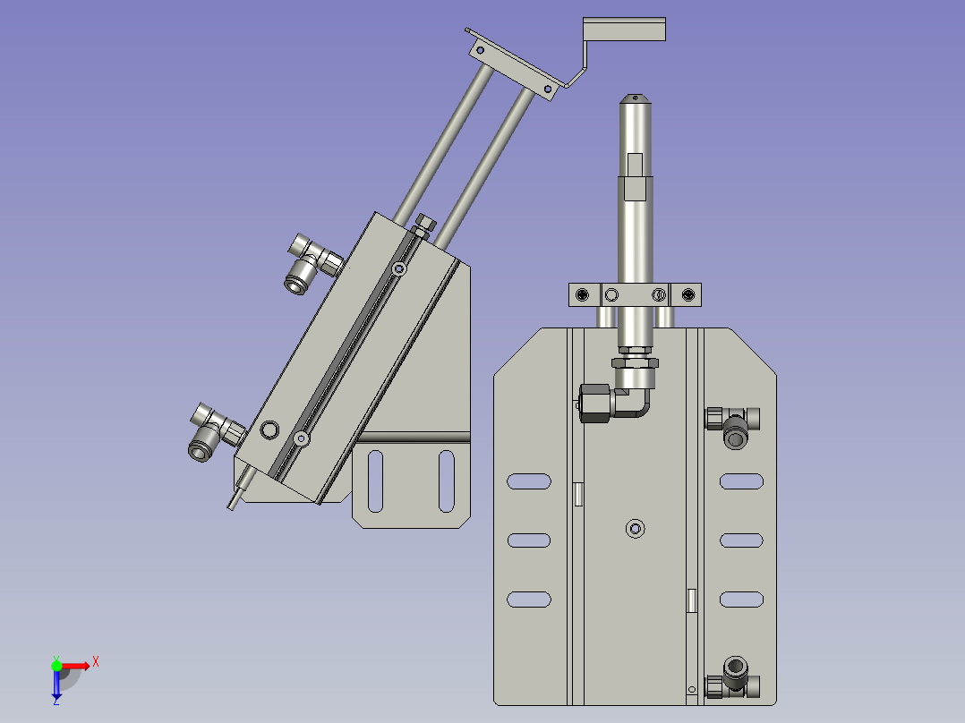 喷油组件俯视图