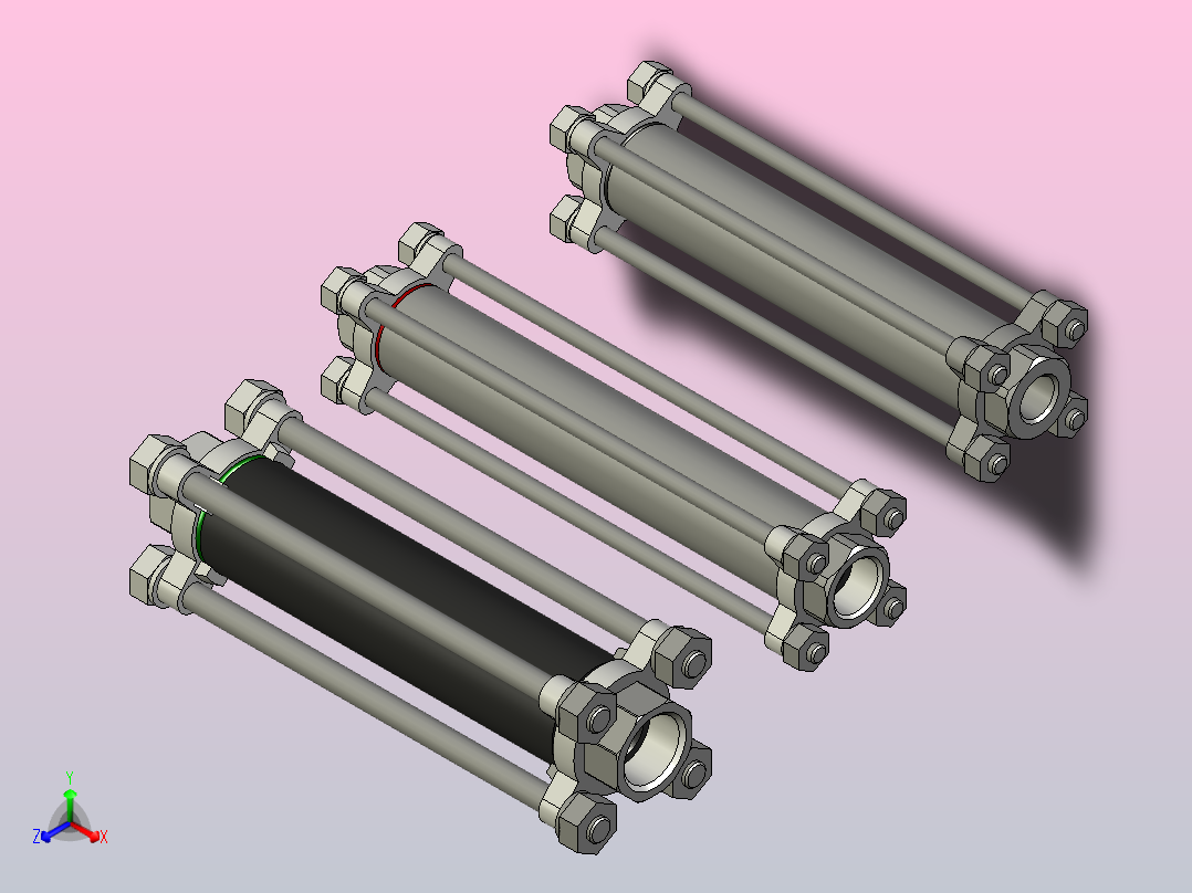 气体流量指示器+止回阀1-4 ...3-4.zip.zip主视图