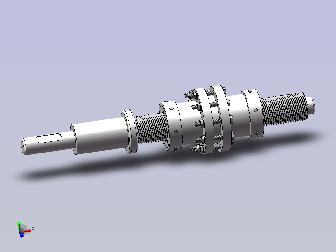预紧式行星滚柱丝杠主视图