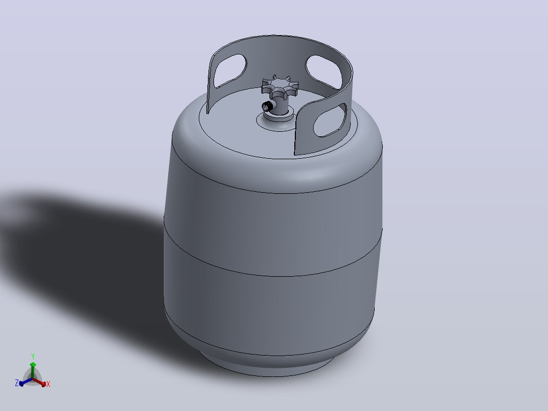燃气罐主视图