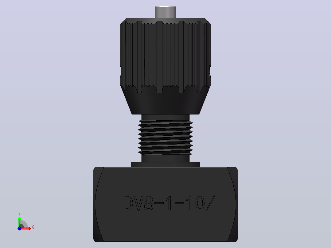 DV8 节流截止阀前视图