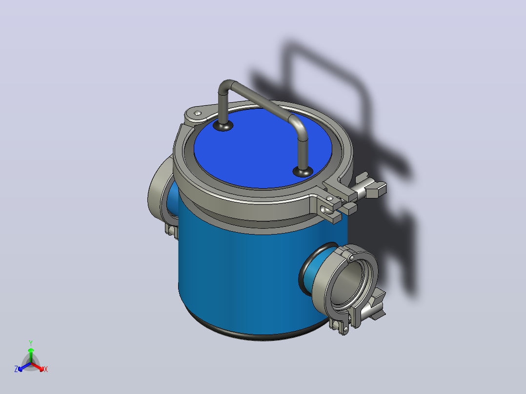 磁性水过滤器主视图