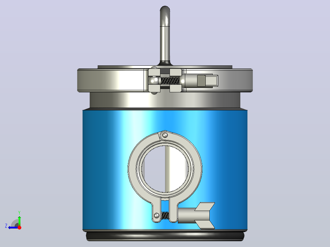 磁性水过滤器右视图