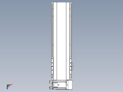 皮带直线轴半封闭可选导轨TPA-HNB-140D-120-L300-RU-C-P40-N3俯视缩略图