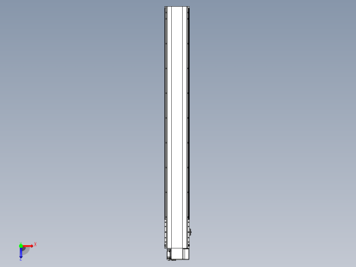 皮带直线轴半封闭可选导轨TPA-HNB-202D-140-L1600-RP-C-P75-N3俯视缩略图