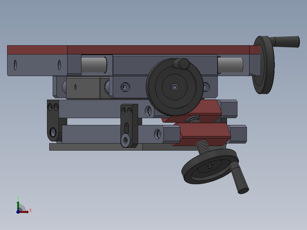 XY旋转调整机构sw18前视图