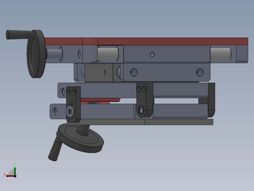 XY旋转调整机构sw18后视图