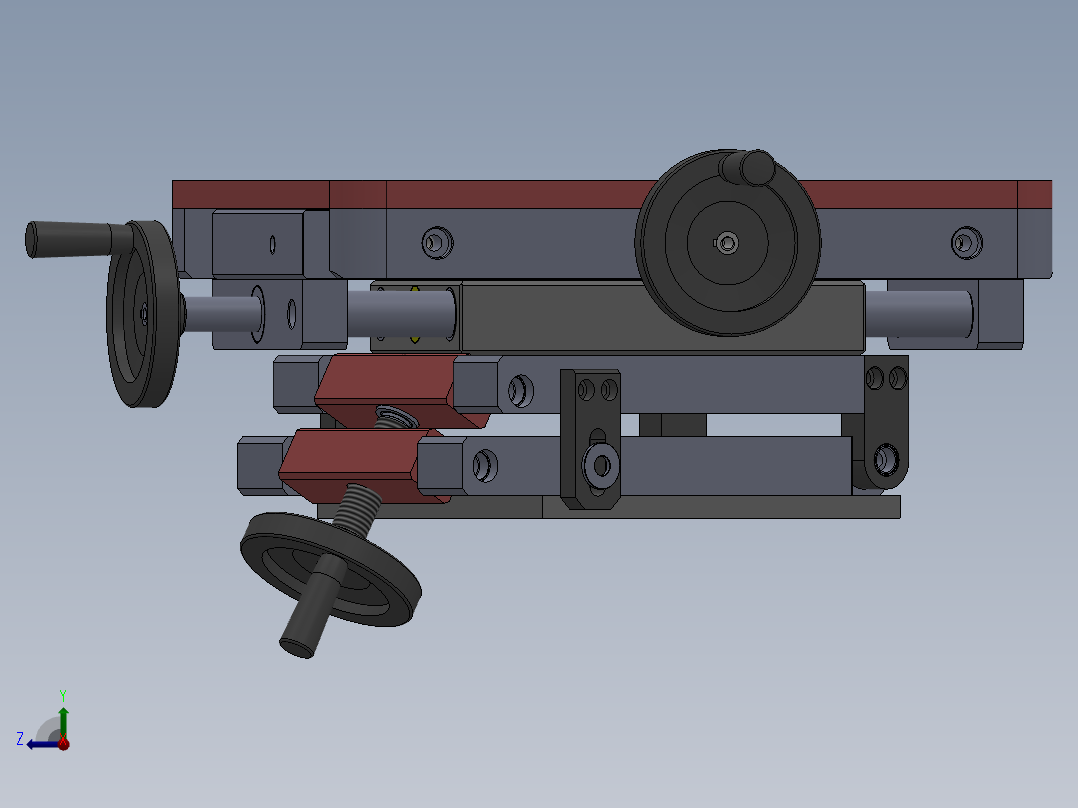 XY旋转调整机构sw18右视图