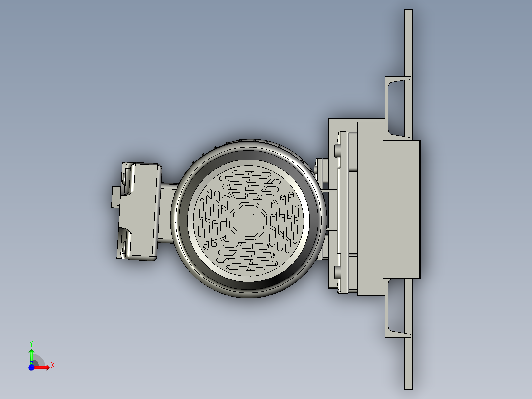 热油泵总成3D模型前视图