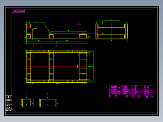 3075下振式冷矿烧结筛！全套加工图纸