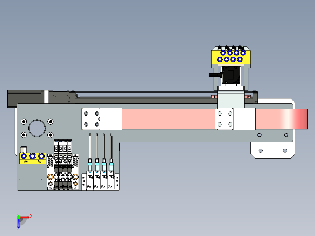 取放 XY搬运模组俯视图