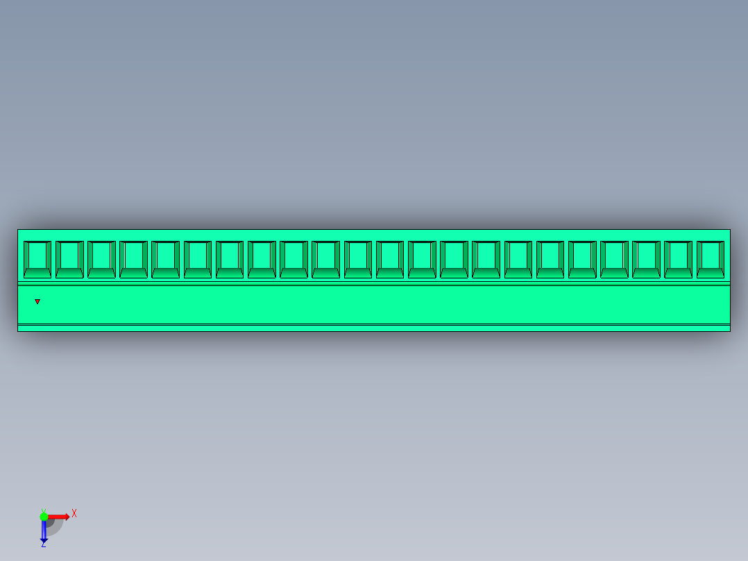 DEGSON 15EDG 系列 3.5mm 插拔式接线端子 FullPack-15EDGK-3.5-22P-14-00AH俯视图