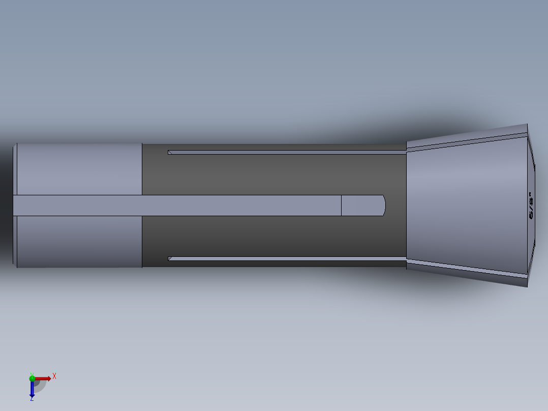 R8-夹头组-R8 COLLET 0.625.SLDPRT俯视图
