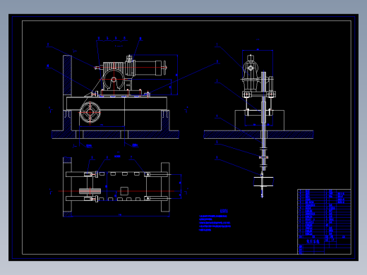电梯机械2D图纸(带说明书) 机械设计参考资料设计素材
