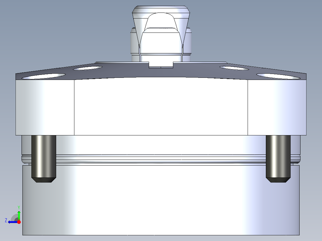 KOSMEKSWH2130-GN多系列多零件图纸模型多系列多零件图纸模型右视图