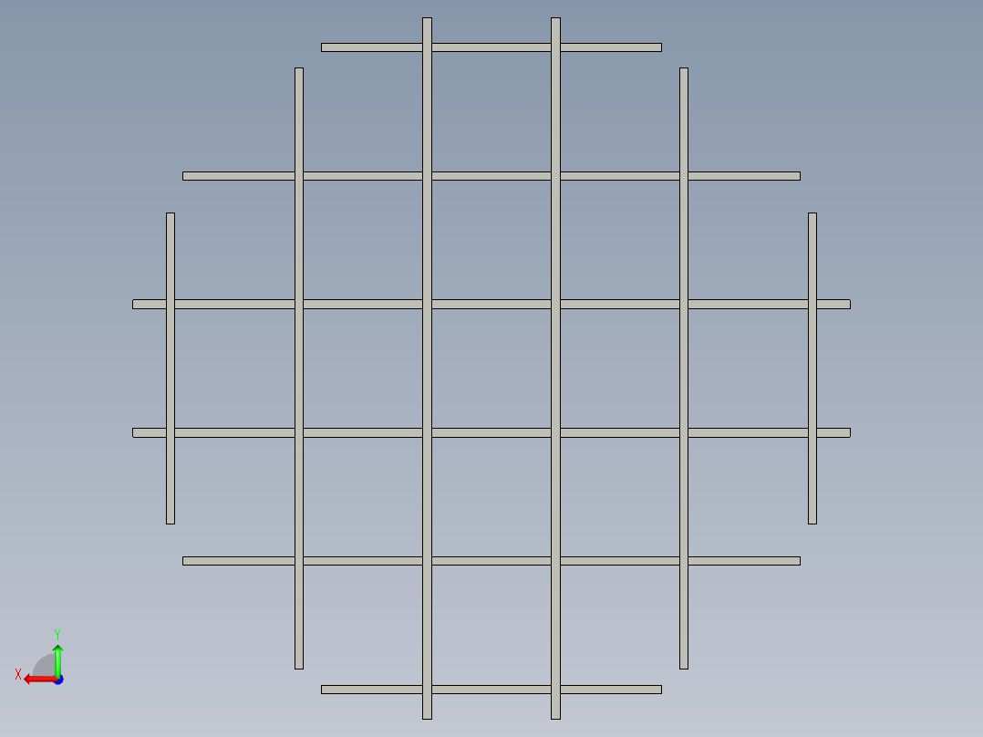 圆形搁板d1500后视图