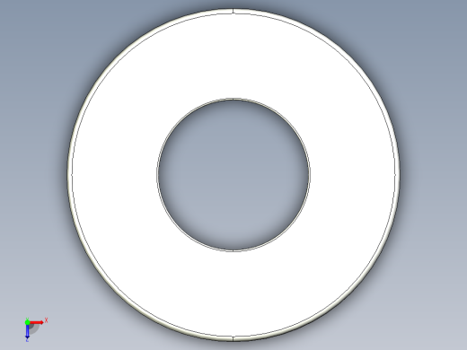 紧固件-STEP 0.3750 Flat Washer俯视缩略图