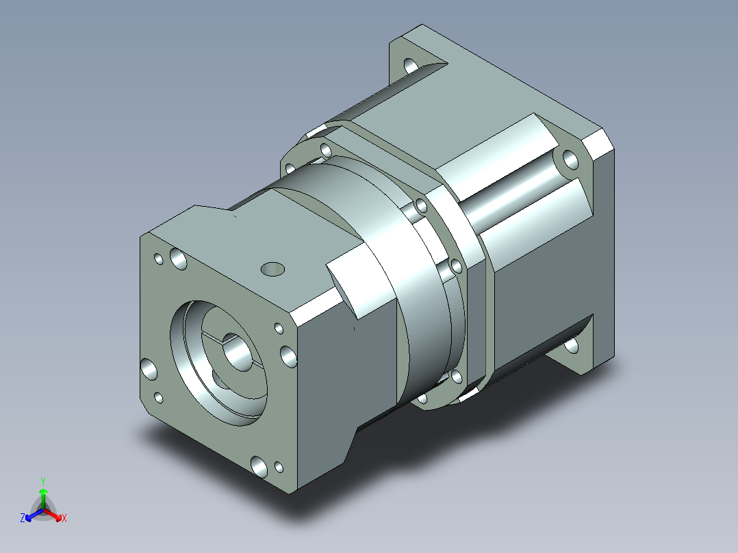 直齿孔PLX240-L2 35-114.3-200-M12.stp正等轴测图