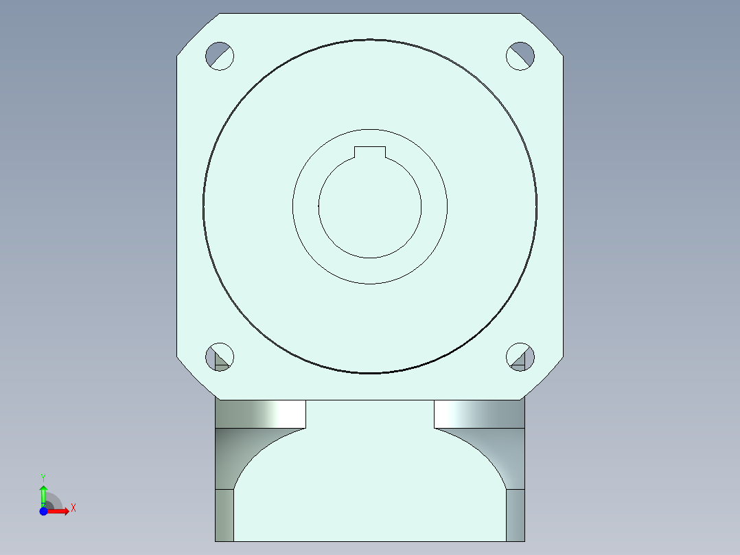 直齿孔ZPLX142-L2 22-110-145-M8.stp前视图