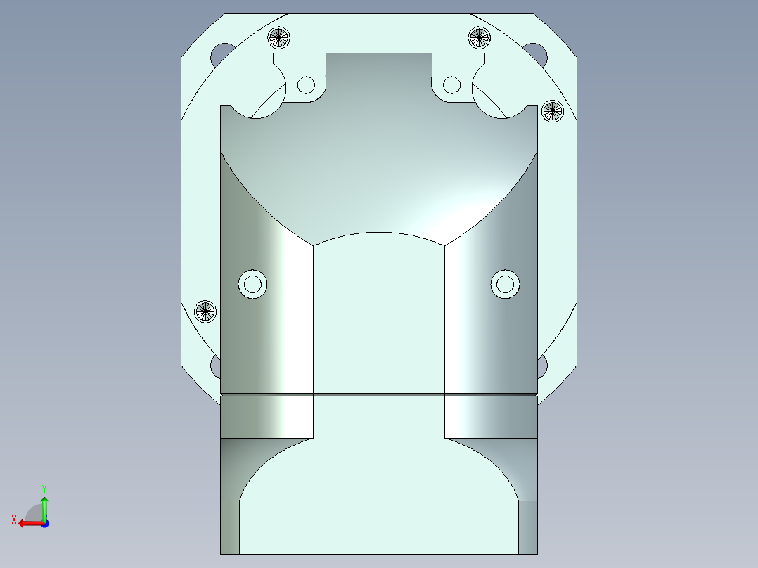 直齿孔ZPLX142-L2 22-110-145-M8.stp后视图