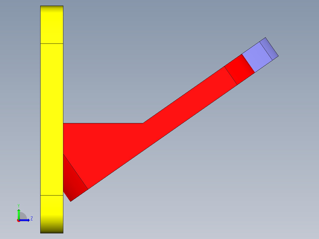 停车牌-国旗款左视图