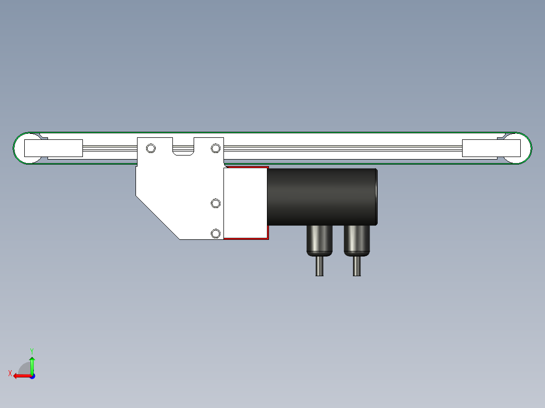 皮带输送机 (27)后视图