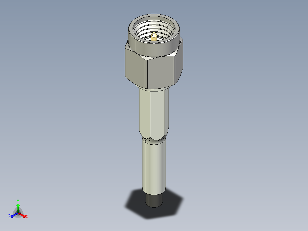 SMA接口23正等轴测图
