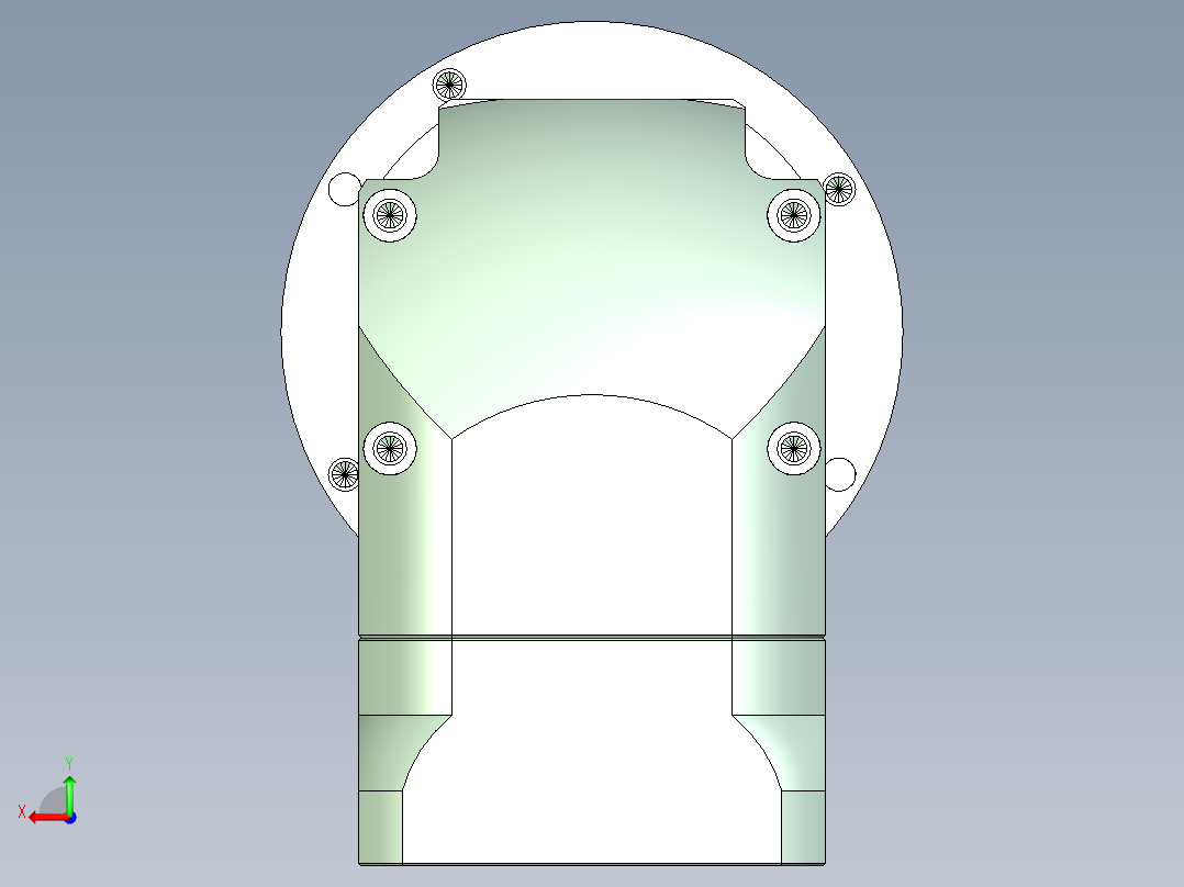 直齿孔ZPLE120-L2 19-70-90-M5.stp后视图
