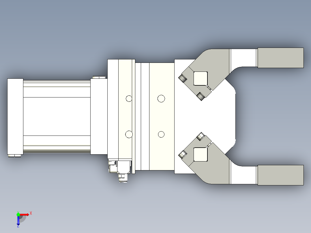 德克斯TUNKERS气缸数模K63 AS A90_A91_A92俯视图