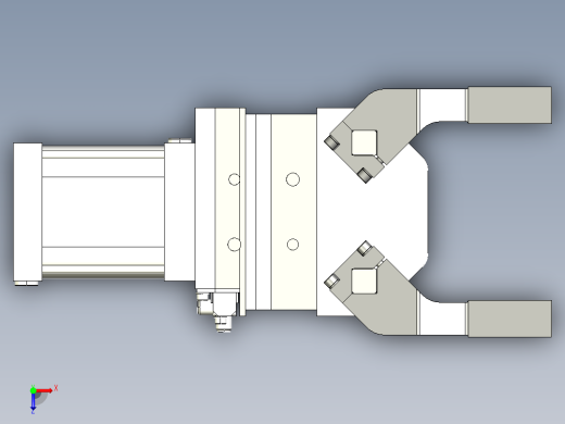 德克斯TUNKERS气缸数模K63 AS A90_A91_A92俯视缩略图