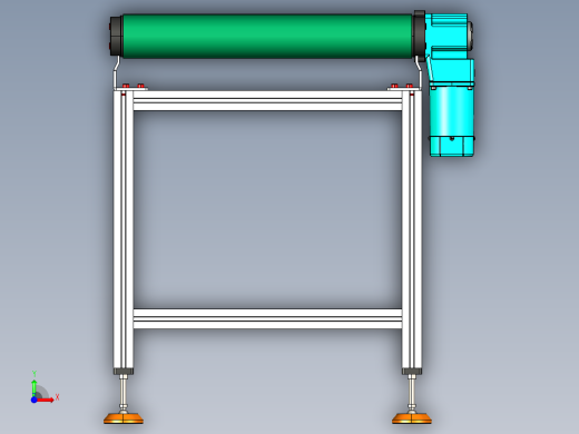 LE-XC4080-右直连驱动重载皮带线-负载200kg前视缩略图