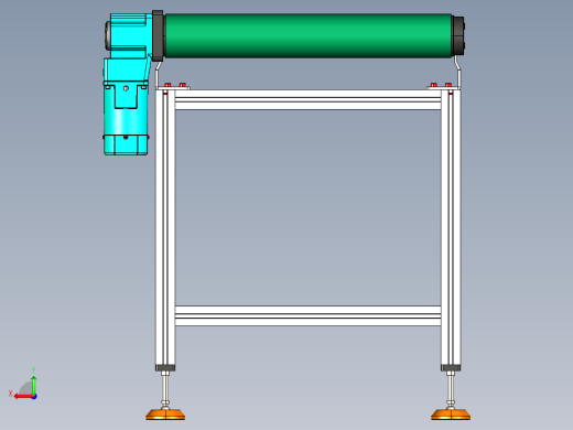 LE-XC4080-右直连驱动重载皮带线-负载200kg后视缩略图