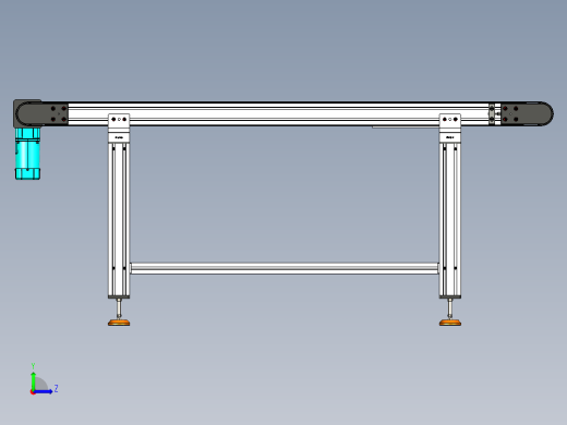 LE-XC4080-右直连驱动重载皮带线-负载200kg左视缩略图