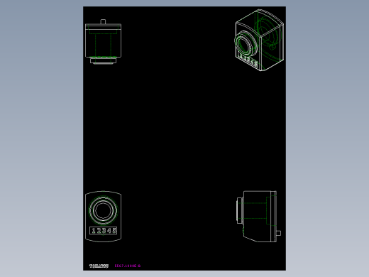 位置顯示器5567-2D多系列多零件图纸模型