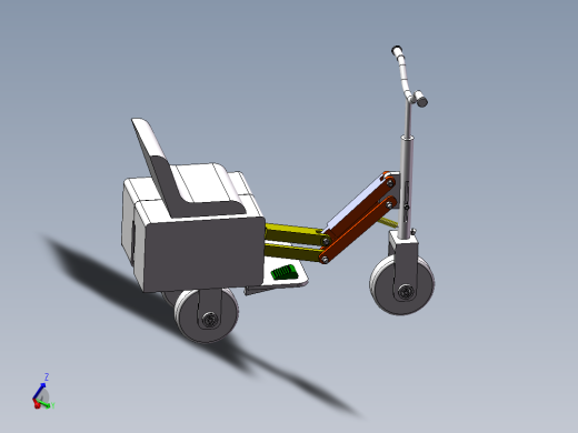 Q074-可折叠儿童电动车的设计【三维SolidWorks和proe】主视缩略图