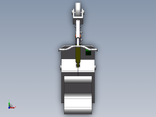 Q074-可折叠儿童电动车的设计【三维SolidWorks和proe】前视缩略图