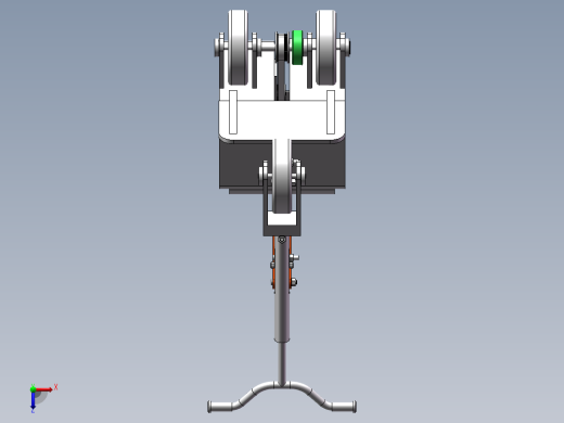 Q074-可折叠儿童电动车的设计【三维SolidWorks和proe】俯视缩略图