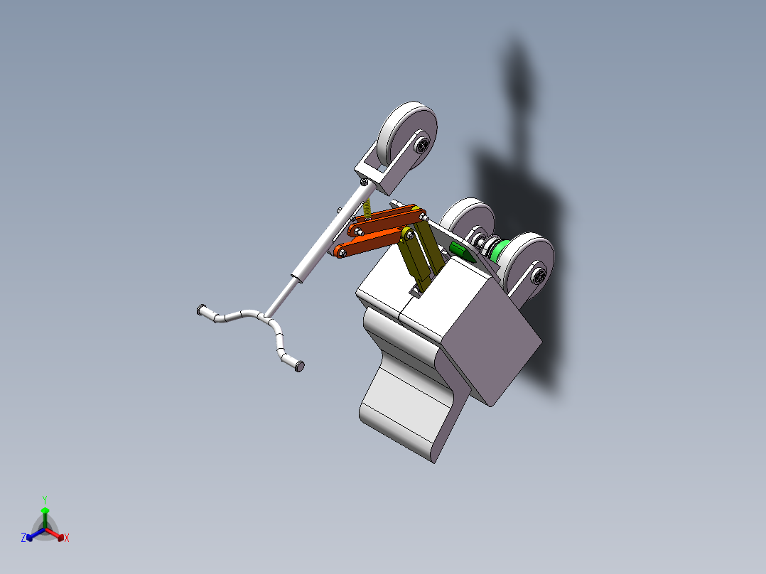 Q074-可折叠儿童电动车的设计【三维SolidWorks和proe】正等轴测图