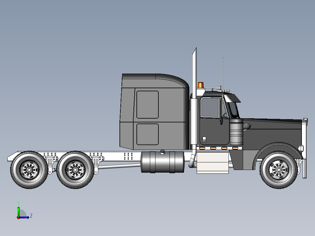 18号图--卡车+底盘6x4 SW STP IGS左视图