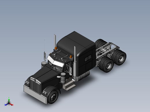 18号图--卡车+底盘6x4 SW STP IGS正等轴测缩略图