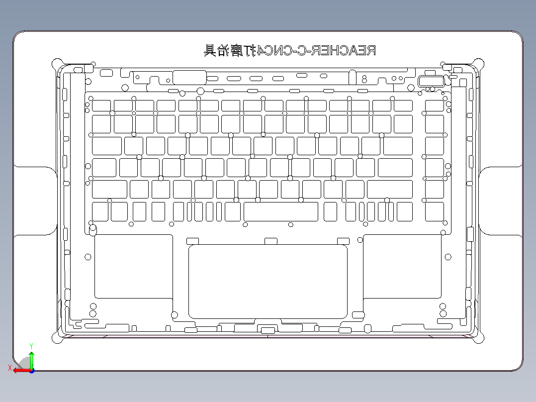 REACHER-CNC4笔记本CNC工装夹具三维模型-DAMOZHIJU后视图