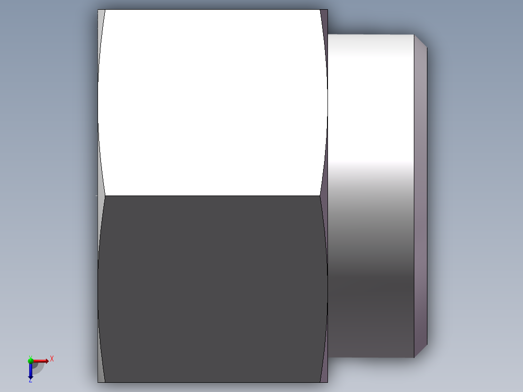 直通内螺纹接头、5CM-52-48俯视图