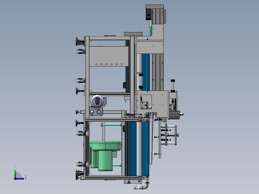 全自动套袋真空包装机1655924左视图