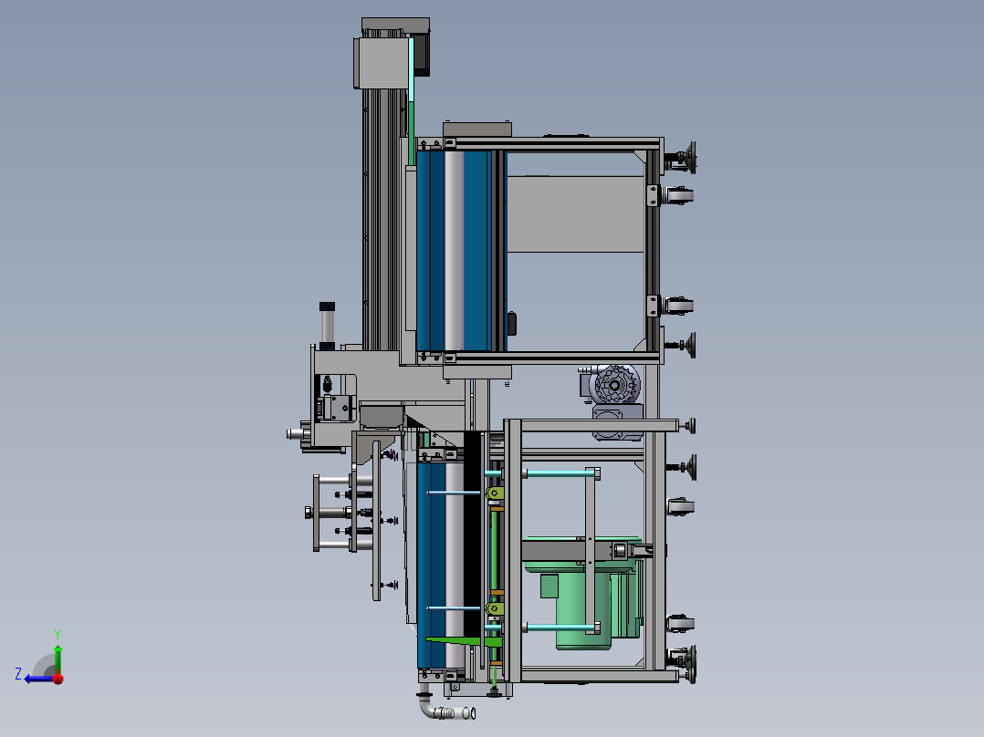 全自动套袋真空包装机1655924右视图