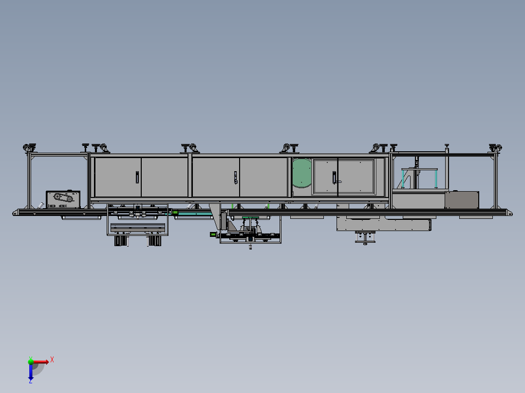 全自动套袋真空包装机1655924俯视图