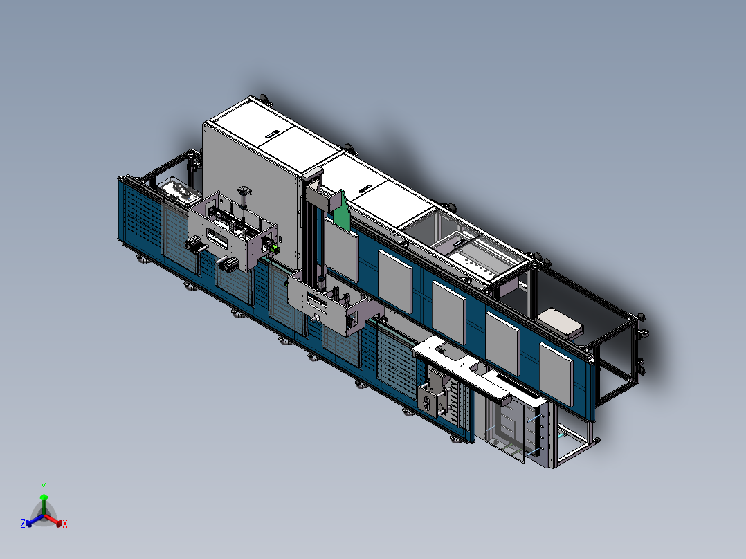 全自动套袋真空包装机1655924正等轴测图