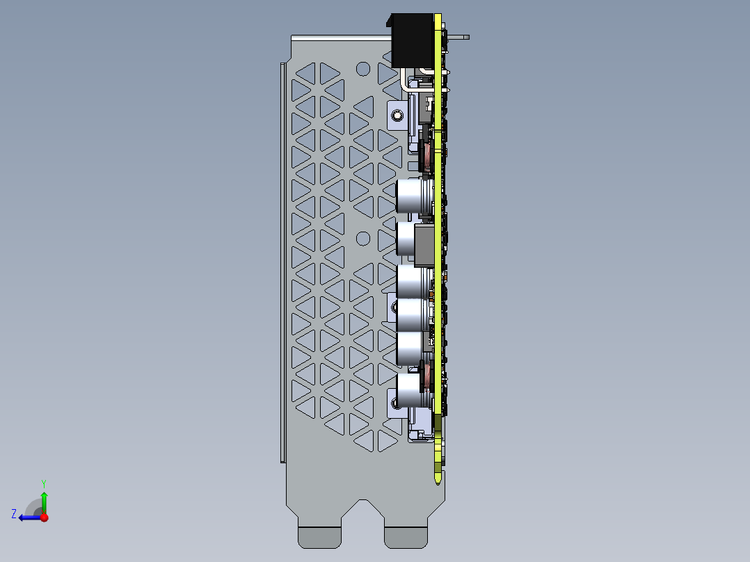 电路板、主板(223)右视图