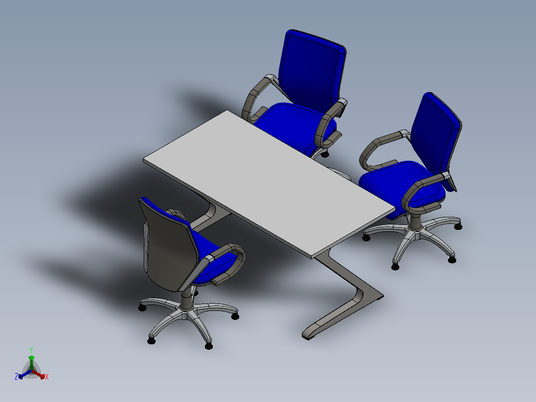 椅子、凳子(20)正等轴测图