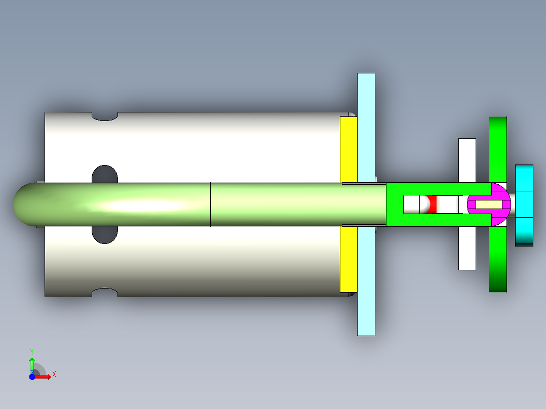 往复机构前视图